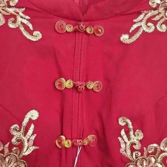 Laifanni Red Chinese Modern Wedding Dress NWT‎ New Size Unknown - Picture 6 of 11